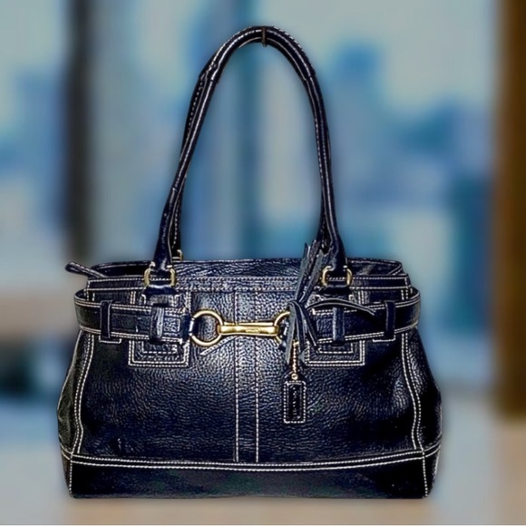 Coach Hampton Coach Leather Satchel like new - Picture 14 of 15